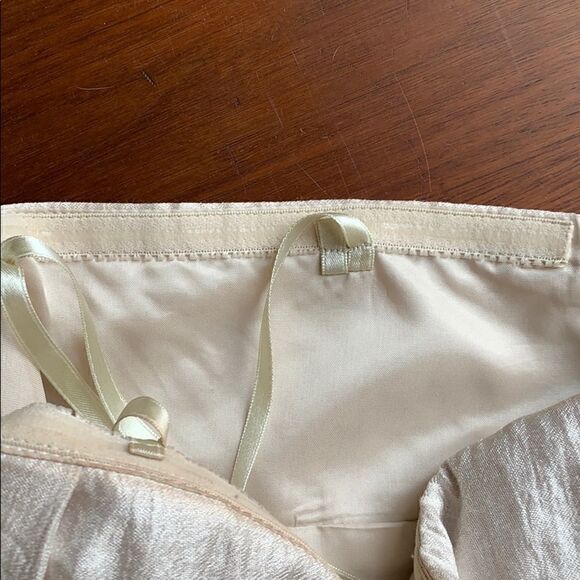 Max and Cleo gold empire waist strapless cocktail dress wedding party dress 6 - Picture 7 of 10